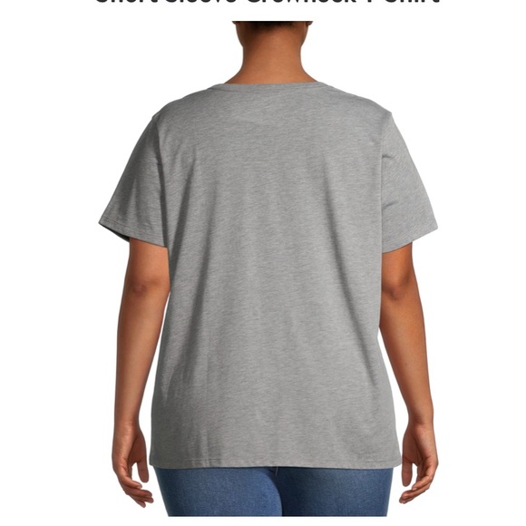 Women's Plus Size Festive Short Sleeve Crewneck T-Shirt - Picture 4 of 5